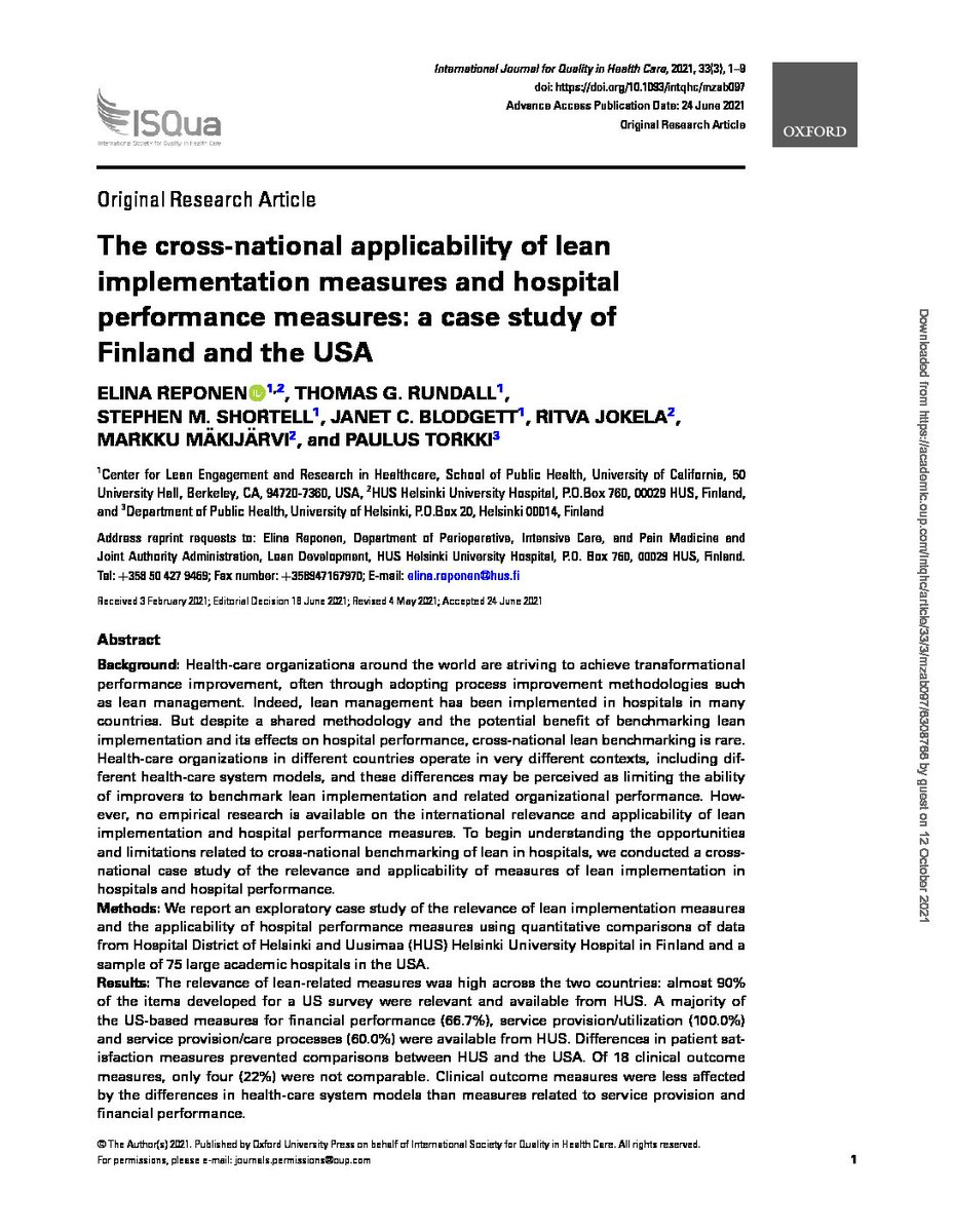 CLEARberkeley's tweet image. The cross-national applicability of lean implementation measures and hospital performance measures: a case study of Finland and the USA - clear.berkeley.edu/?p=1207