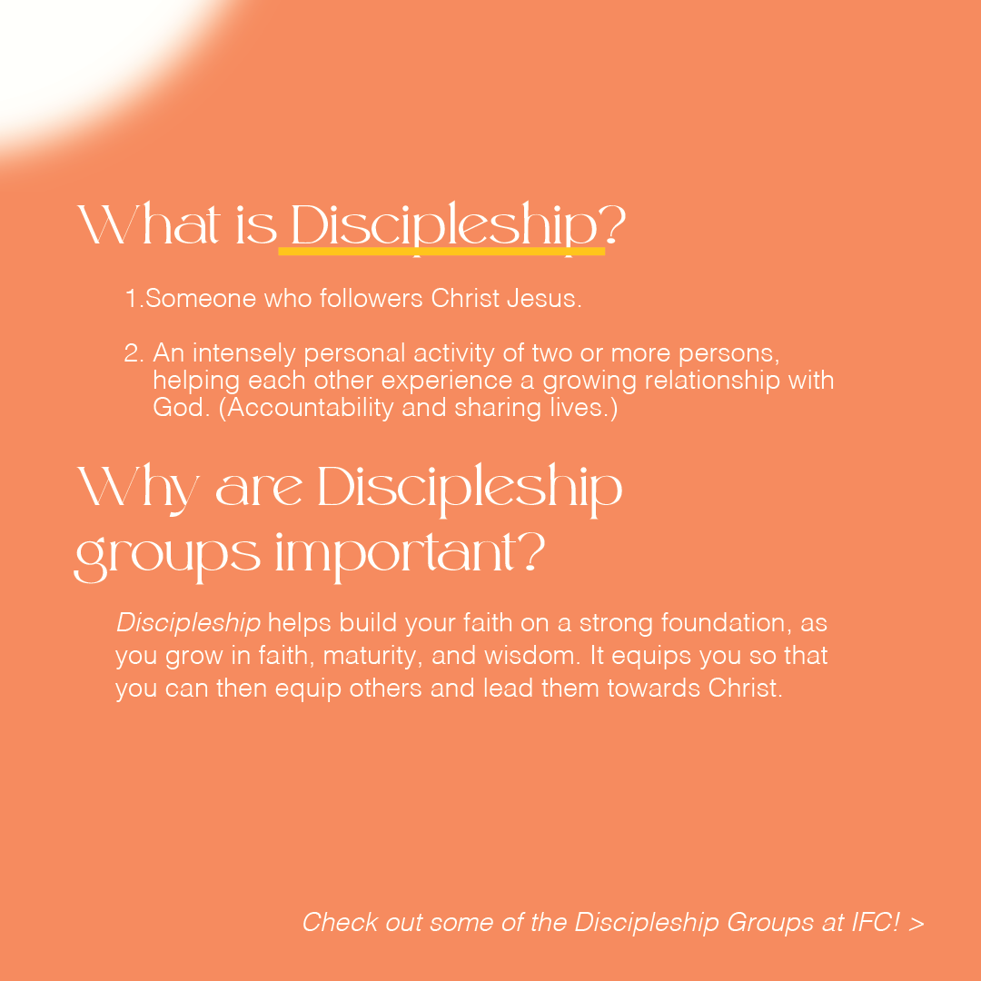 There are so many reasons and opportunities to join a discipleship group at IFC! ⁠You can learn more about each group and sign up below:

intlfamilychurch.churchcenter.com/groups/life-gr…