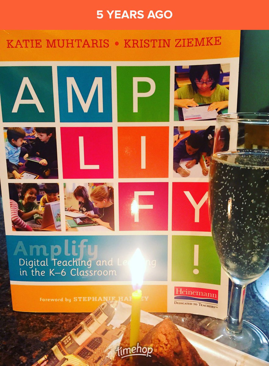 5 years ago this little book came into the world! Happy book birthday Amplify! 🎂🎂🎂🎂🎂 <a href="/HeinemannPub/">Heinemann</a> @KatieMuhtaris