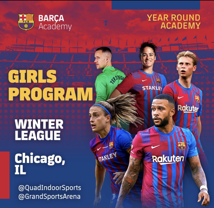 🔵🔴 BREAKING NEWS⚠️🔥 . FIRST BARÇA GIRLS TEAM IN BARÇA ACADEMY CHICAGO ‼️ . If you are born between 2008 and 2010 and you want to become a Barça Player, you have to sign up for our First Barça Girl Team🔝 We will start playing in the Winter League🔜 Last spots available✅