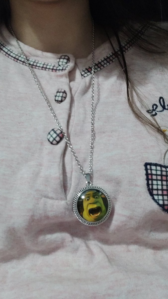 anicestellat0's tweet photo. rt la mia collana di shrek per avere tantissima fortuna, passare tutti gli esami, vincere ogni 50/50 ed essere sexy https://t.co/NS0p42Foxh