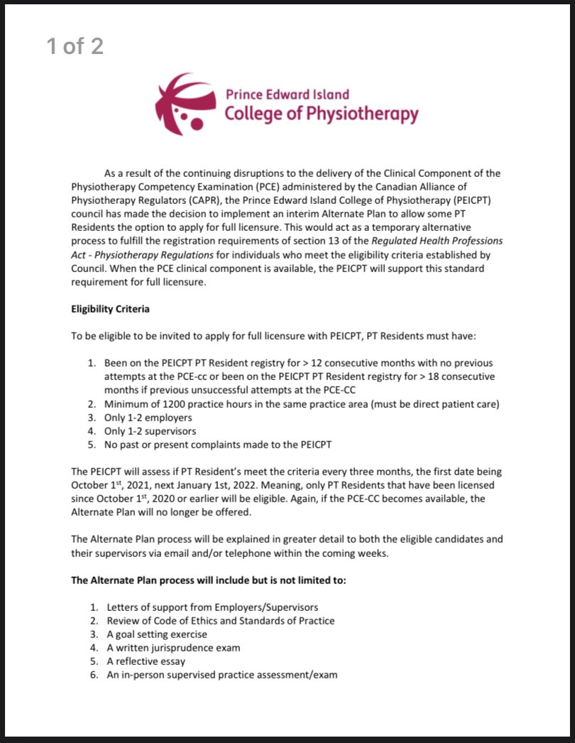 PEI Physiotherapy Association tweet media