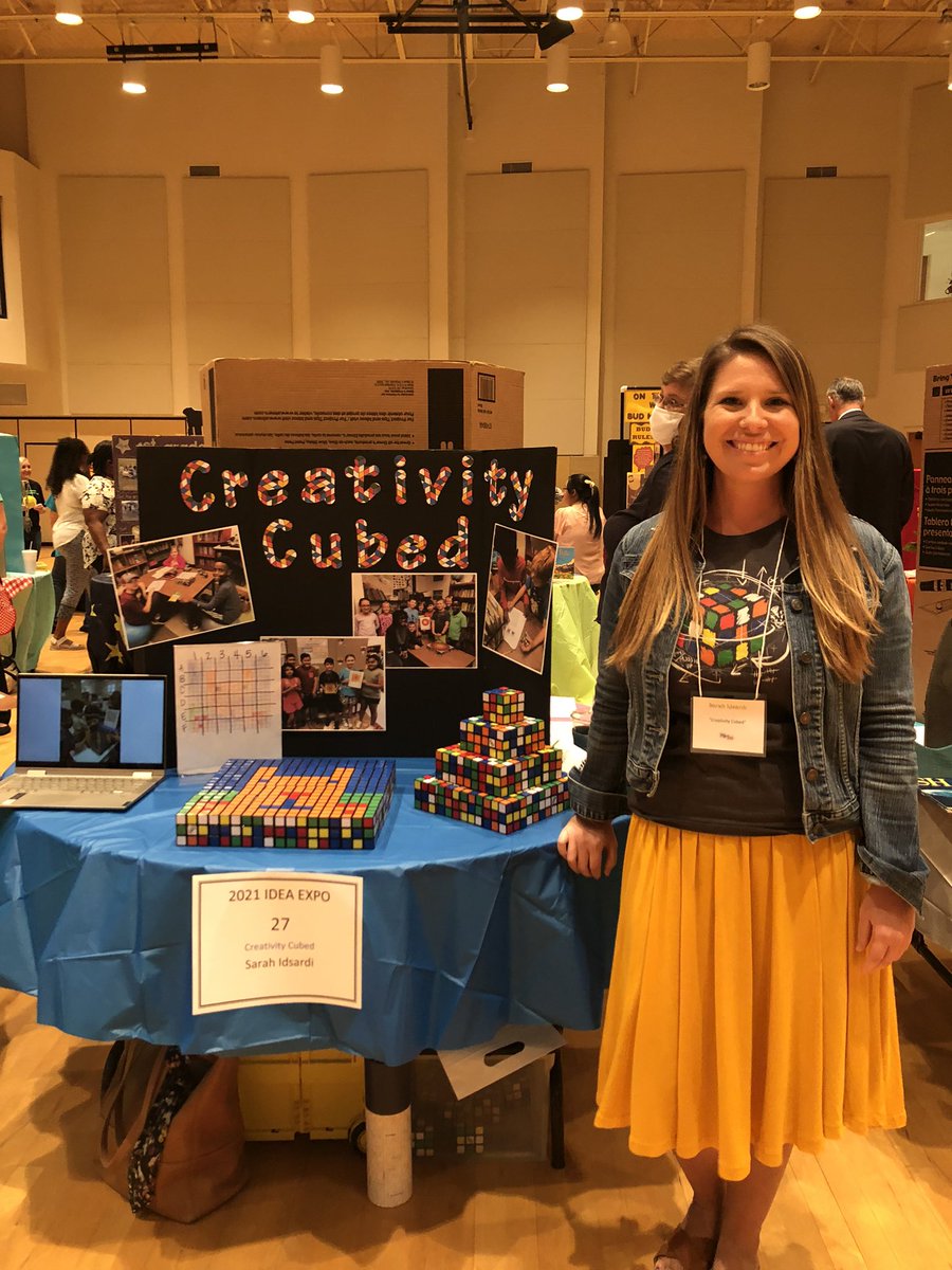 sarahei04's tweet photo. Excited to present Creativity Cubed @PolkEdFndation T2T Expo! #RubiksCube @Rubiks_Official https://t.co/QHQ7AgcIvI