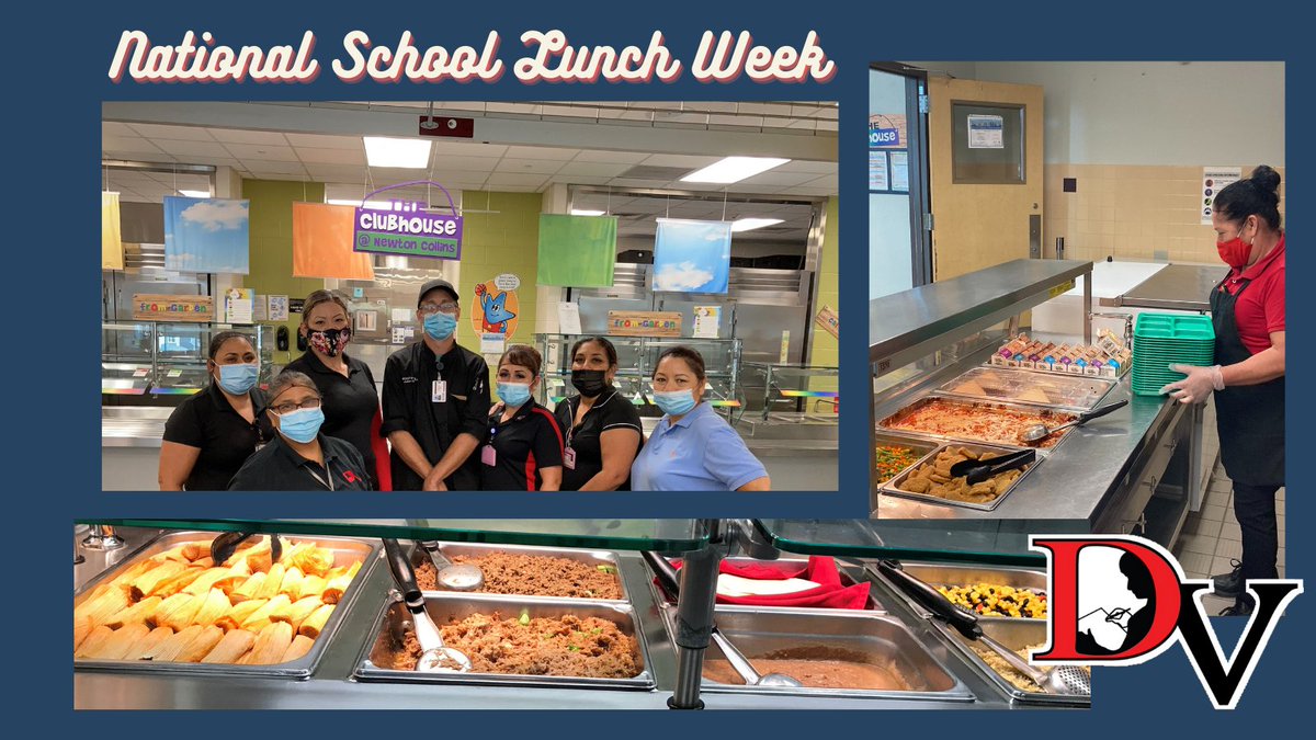 DelValleISD's tweet photo. It's National School Lunch Week! We celebrate the importance of a healthy school lunch and our dedicated professionals who serve and prepare them! #DVPROUD https://t.co/27J1F8DGCe