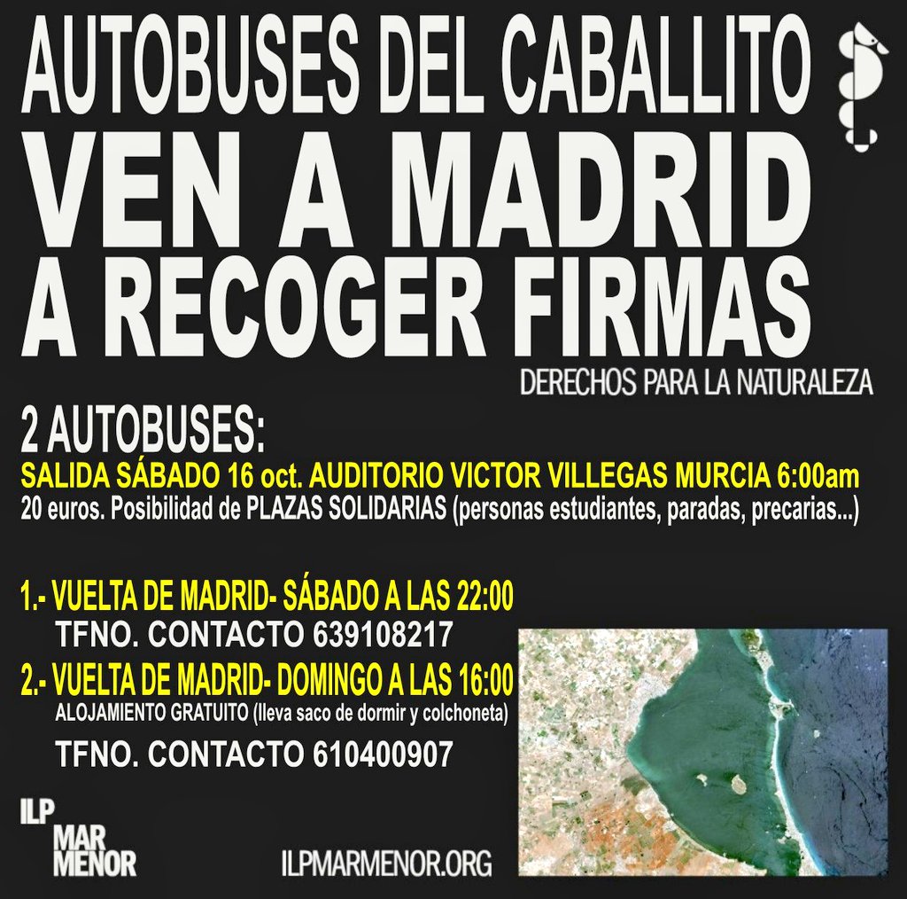 Necesitamos un poco de RELEVO en la Recta Final y PERSONAS dispuestas a viajar a Madrid el próximo fin de semana a recoger FIRMAS.

¡VAMOS Campeonas y Campeones!

Esa Ley impulsada por 500.000 firmas tiene que conseguirse.

Más info en el Cartel.

¡Os necesitamos!

Mil♥️ GRACIAS