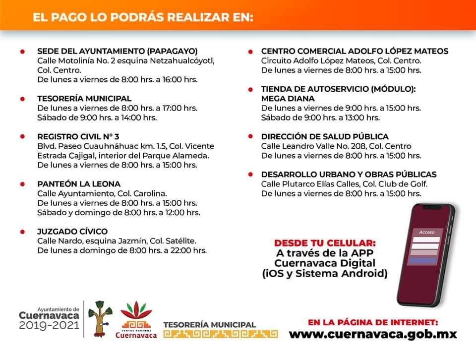 SDSySPCuerna's tweet photo. 100% DE DESCUENTO EN RECARGOS DE MANTENIMIENTO EN PANTEONES

El Ayuntamiento de Cuernavaca, otorga a todos los contribuyentes de nuestro municipio un estímulo fiscal de hasta el 100% de descuento en multas y recargos. https://t.co/jMbI3drgwL
