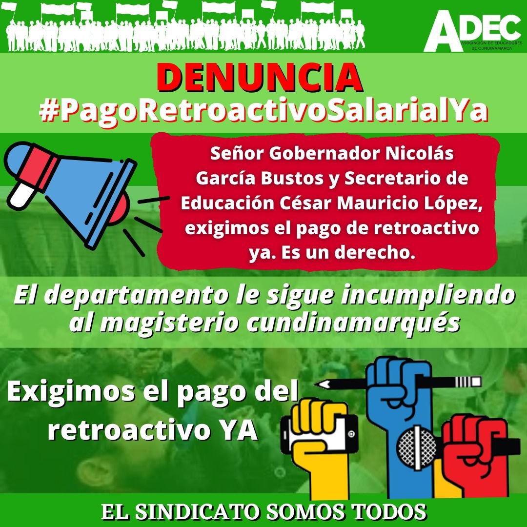 CAROJERRY's tweet photo. #PagoRetroactivoSalarialYa
@gobernacióndecundinamarca
#nicolasgarciasbustos https://t.co/onK4b3Nqbg