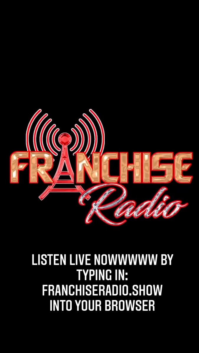 Listen to @TheFranchiseRadio by typing in FranchiseRadio.Show into your browser