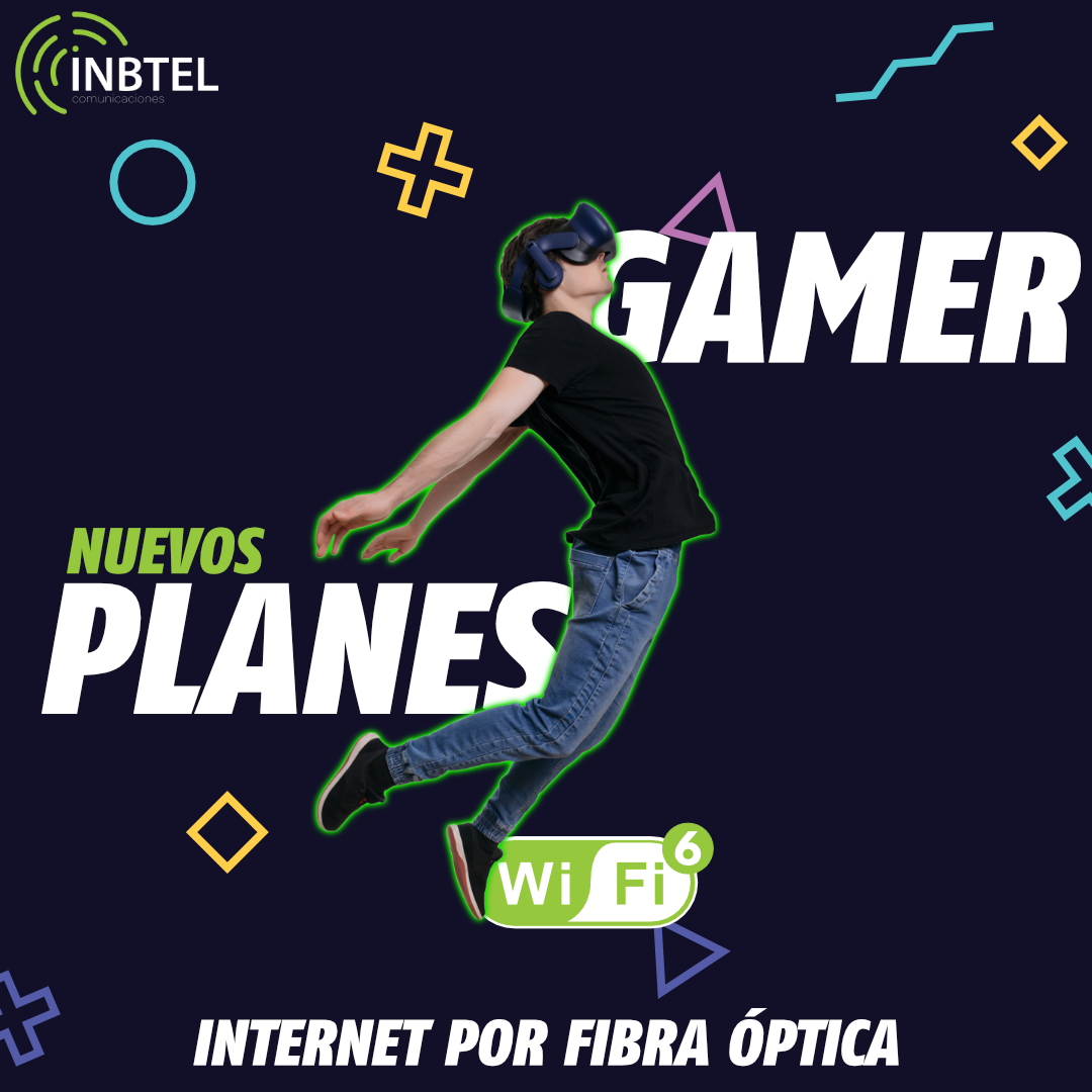 INBTELMX's tweet photo. NUEVOS Planes Gamer con hasta 1000Mbps de descarga y 500Mbps de súbida acompañados con la nueva tecnología WiFi 6.
#internetrapido #inbtel #fibraoptica #megasreales #tampico #madero #wifi6 #gamer #pyme #emprendedor #gaming #mexico #viernes #1Gbps #1000Mbps #500mbps https://t.co/jbVXYSiKwT