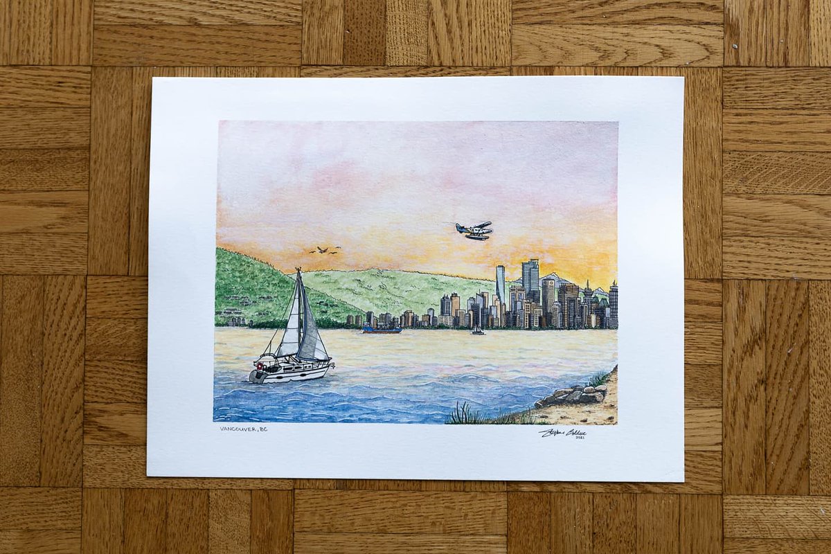 bolducdesign's tweet photo. Vancouver, BC 🏞️🏙️

Ink &amp; Watercolours 

9x12 Hot-Press Watercolour Paper, sized for 8x10 matting

#Artwork #Art #Vancouver #VanCity #Watercolours #Watercolour #Painting #Drawing #ArtSanity #ArtDaily #BeautifulBC #Mountains #EnglishBay #JerichoBeach #bolducdesign https://t.co/60eZM386F0