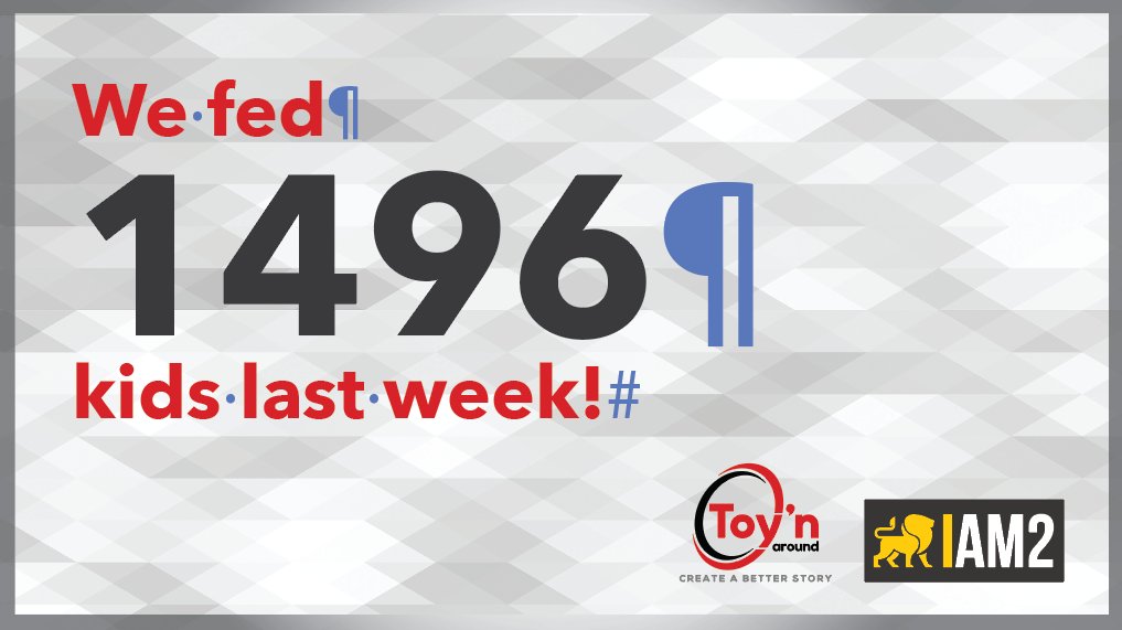 Toynaround's tweet photo. Toy’n Around fed 1,496 kids last week, now up to 71,339 this year! Come join our initiative to feed A MILLION kids with our non-profit partner, Iam2. At Toyn around, we create a better story #charityfundraising https://t.co/X1RjOAWcTF