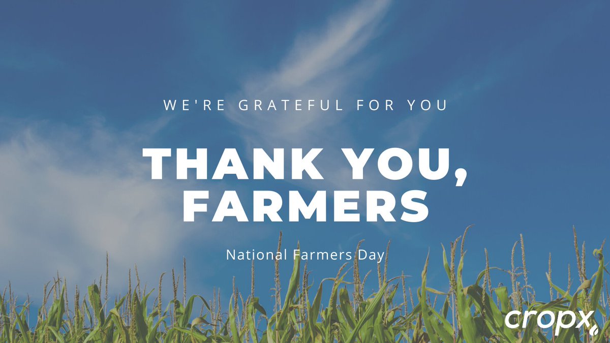Happy National Farmers Day to all those farmers, families, and communities who work hard to put food on our tables. It's our honor to work with some of the best farmers in the industry! 🐄🌽🍎 🌾 👩‍🌾  #NationalFarmersDay
