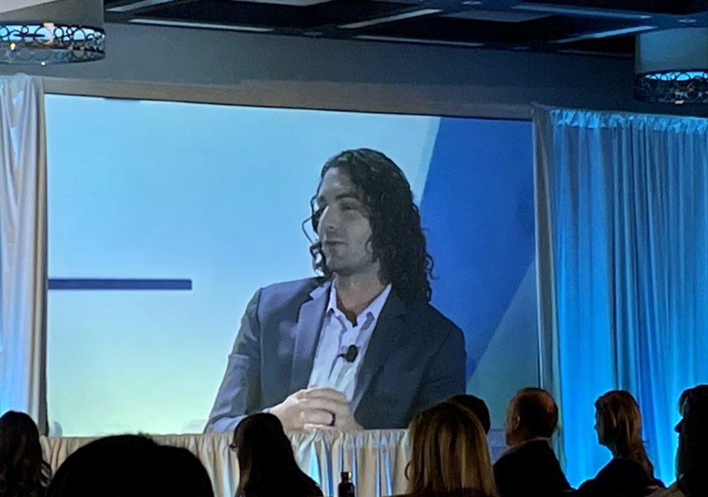 Lawrence_Sprung's tweet photo. “Educate before you allocate” 
Jamie Hopkins @RetirementRisks quoting Tyrone Ross @TR401on the main stage at #Excell2021 #carsonpartners @CarsonGroupLLC https://t.co/frMqjTI7gb