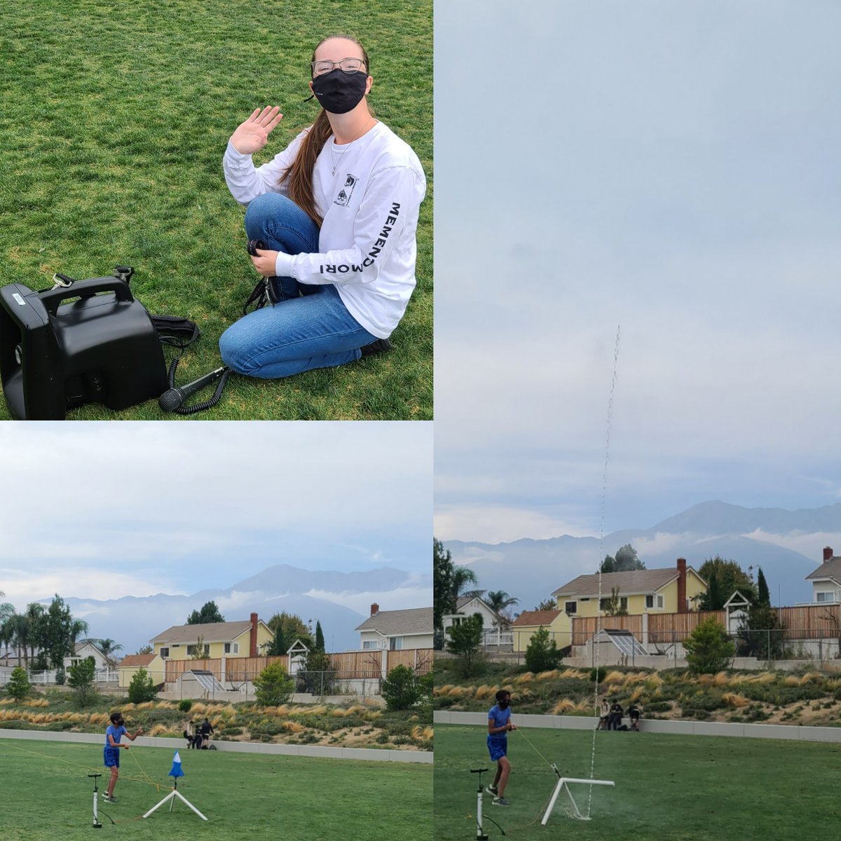 ...which allowed every team to successfully launch! Style points were awarded on design (good-natured jabs at Jeff Bezos were a recurring motif😋). The final winners will be announced this Thursday after school upstairs in the library--along with next month's challenge!