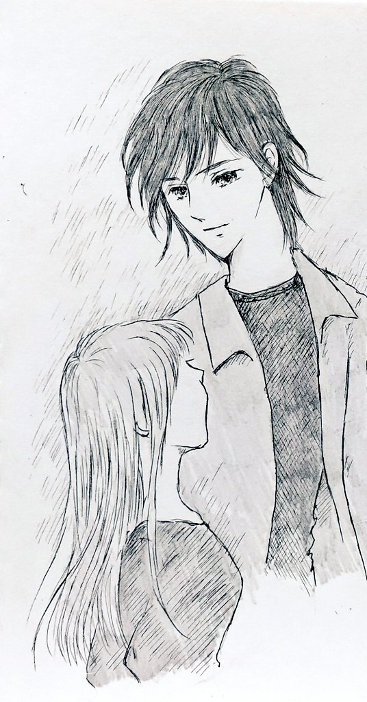 見上げると 目が合う幸せ イラスト アナログイラスト イラスト好きな 純々の漫画