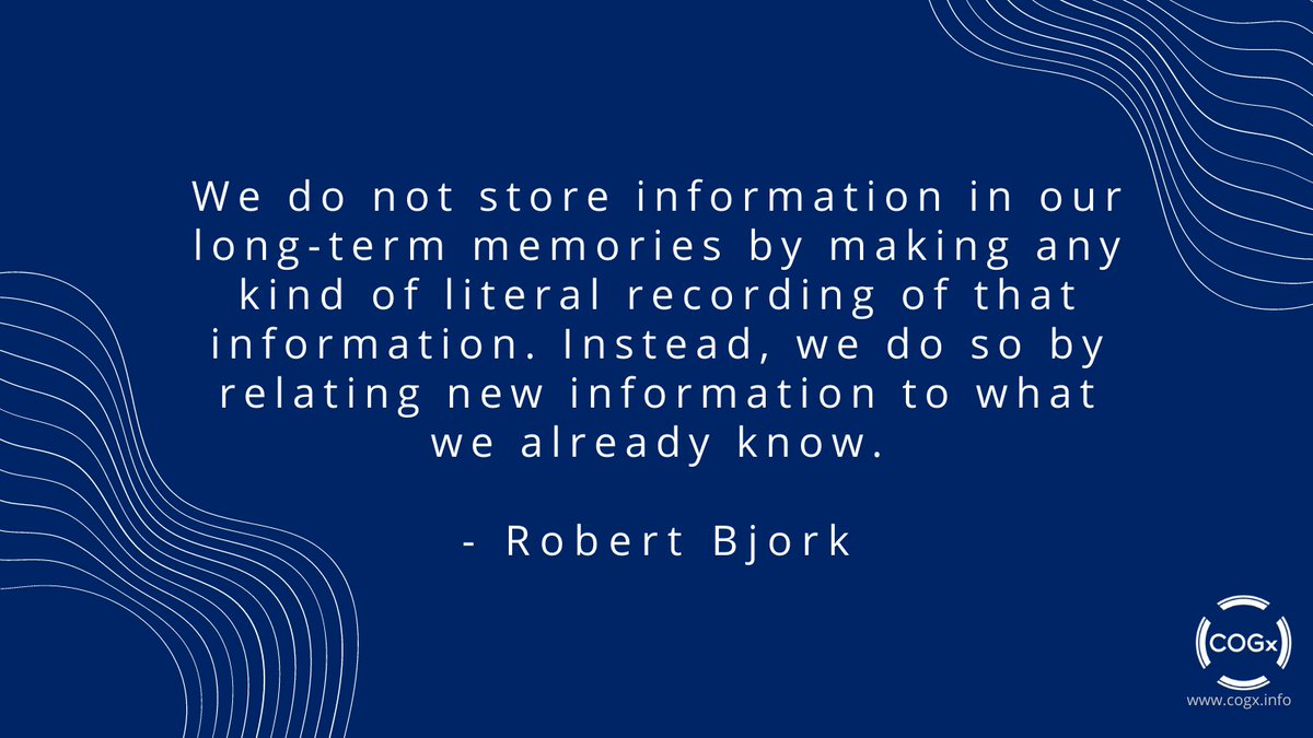 COGxSoL's tweet image. #DidYouKnow memory doesn't behave like a tape recorder📼? 

❤️like = yes
🔄retweet = no (&amp;amp; share the #thescienceoflearning with your followers!)