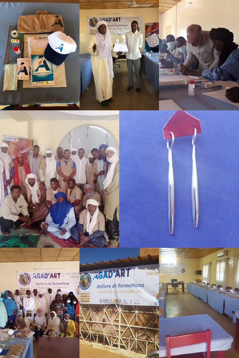 niger_digital's tweet photo. Aujourd'hui s'est achevée, à Agadez, le jour 2 de la formation à l'endroit des artisans bénéficiaires du projet AGAD'ART.
Au programme, formation pratique en bijouterie et Design de produits. 🇳🇪
@aics_it@OIM_Niger @Cipmen @ItalyinNiger @CMANI_Niger@Village_Artisanal_Az@MDE_Niger https://t.co/iSS93jRYQD