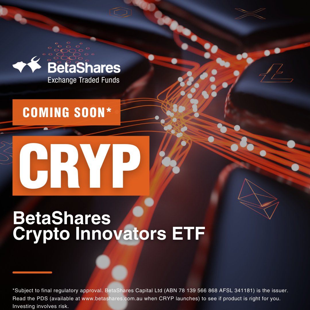 CRYP IS COMING SOON TO THE ASX. Invest in the companies driving the crypto  economy. Register your interest now → https://t.co/ByspVA3p8m # cryptocurrency #crypto #ETFs #investing