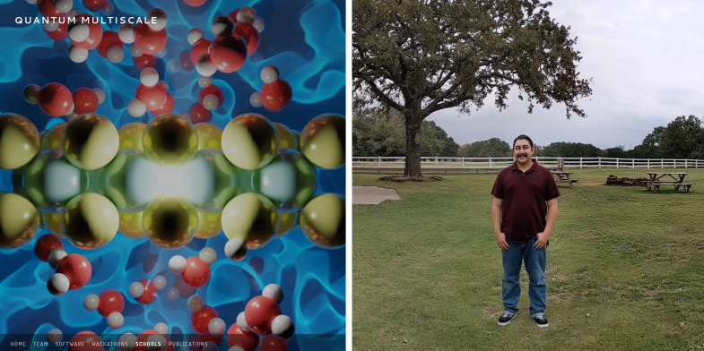 Paesani Lab (@paesanilab) on Twitter photo A refreshing change of scenery! Etienne attends #QuantumMultiscale2021 in North Texas, where he learns the latest developments for #compchem simulations in <a href="/QuantumESPRESSO/">Quantum ESPRESSO</a>, from continuum solvation with #Environ to quantum embedding with #eDFTpy <a href="/OAndreussi/">Oliviero Andreussi</a> <a href="/MikPavanello/">Michele Pavanello</a> <a href="/NSF/">U.S. National Science Foundation</a> A refreshing change of scenery! Etienne attends #QuantumMultiscale2021 in North Texas, where he learns the latest developments for #compchem simulations in <a href="/QuantumESPRESSO/">Quantum ESPRESSO</a>, from continuum solvation with #Environ to quantum embedding with #eDFTpy <a href="/OAndreussi/">Oliviero Andreussi</a> <a href="/MikPavanello/">Michele Pavanello</a> <a href="/NSF/">U.S. National Science Foundation</a>