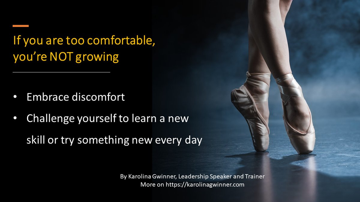 kgwinner's tweet photo. Today's Leadership Tip: Growth follows discomfort

#humanleader #leadershipdevelopment #leadershiptraining #leadershipmindset
#womenleaders #womenempowerment https://t.co/sFkw7nI5Pu