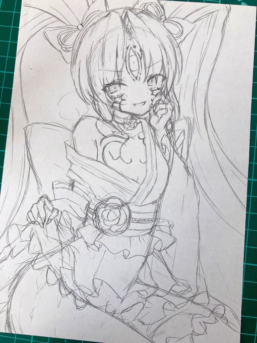 乙フェスのカシンちゃん!カシンちゃんに煽られたい欲……
ペン入れも塗りも大変そう😂 