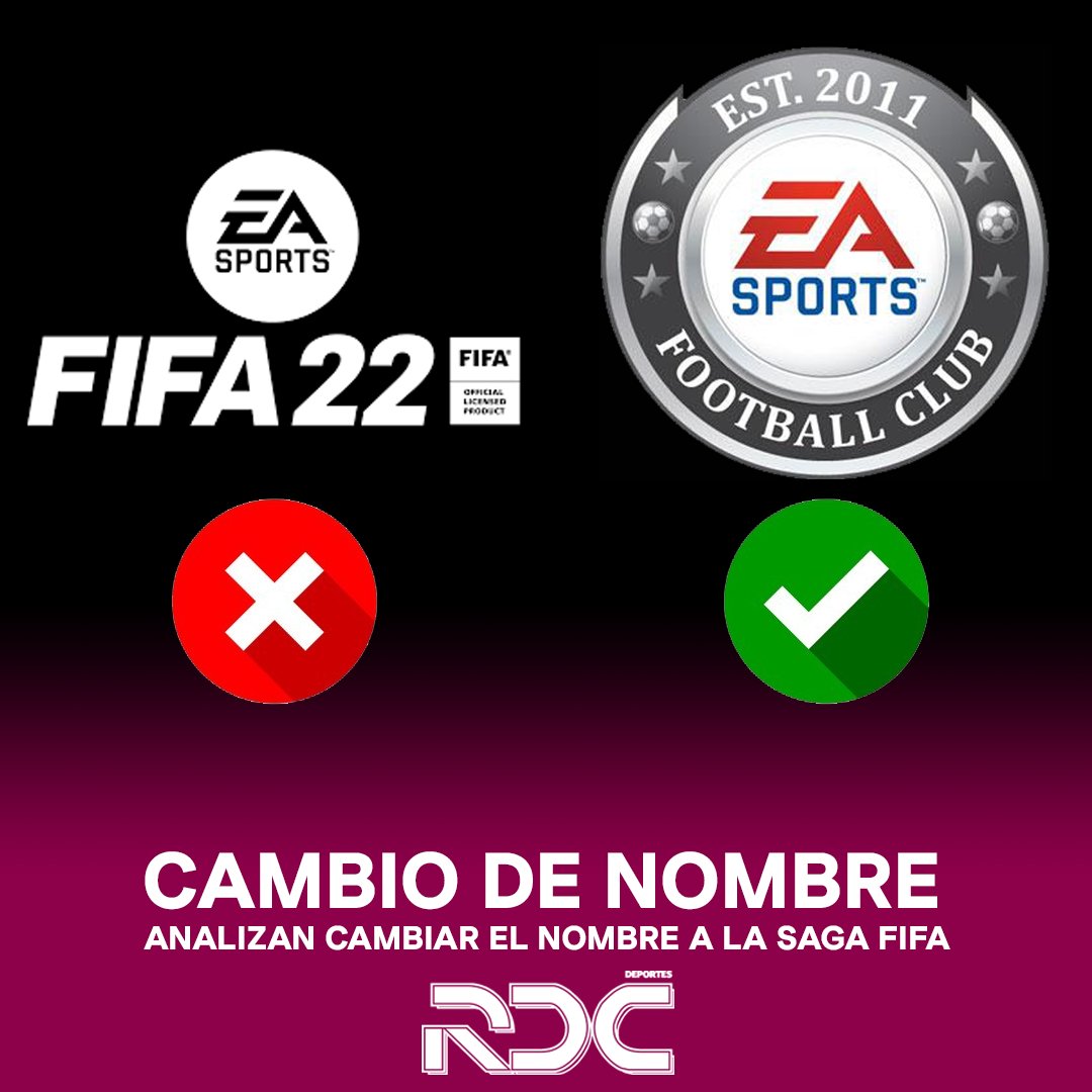 Rdc_Deportes's tweet photo. #NotiGamer

EA está considerando cambiar el nombre de la serie FIFA 🤯🤯🤯

Según una nota publicada por @IGN en su website EA está "explorando la idea" de cambiar el nombre de su serie FIFA. Si lo hiciera, pondría fin a una asociación de casi 3 décadas entre EA y la FIFA.

#RDC https://t.co/tpMFJSRvf5