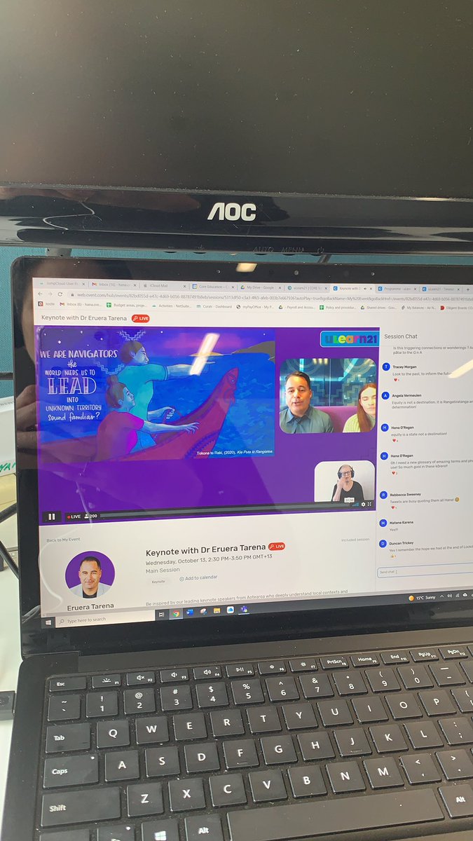 Koia kai a kōrua Eruera kōrua ko Hinepounamu! Only half way through the kauhau and already my cup is overflowing with ideas and inspiration!  #uLearn21