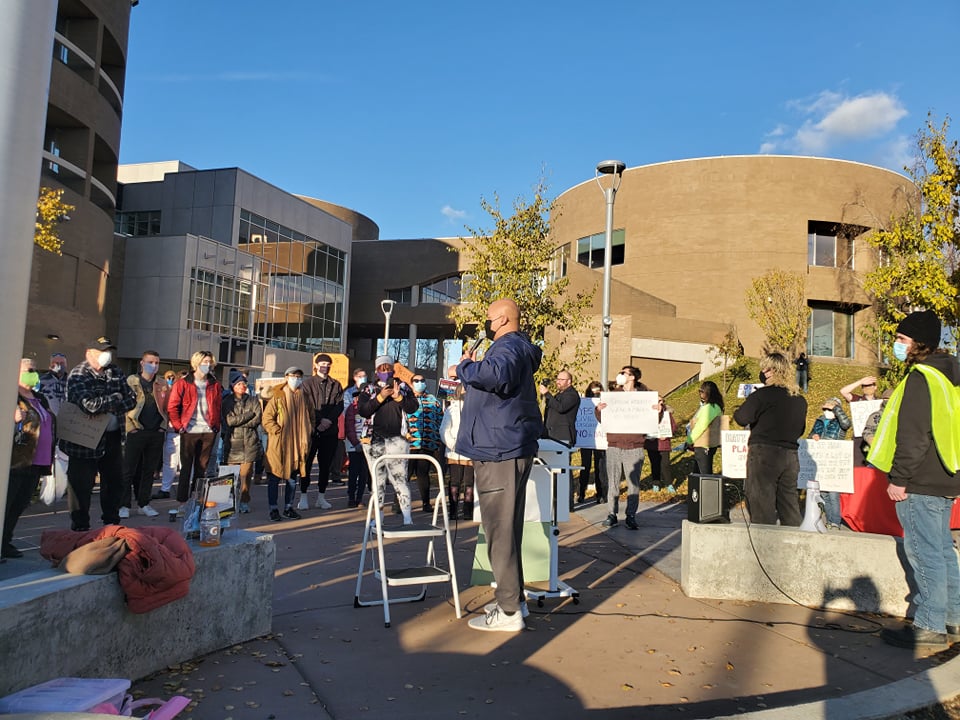 StandUpAK's tweet photo. See yourself? Let us know! 
Thank you to everyone who came out to #protestagainsthate and show support for masking and our assembly. 
#stopthehate #stopthehateak #maskupalaska #anchgov #anchass https://t.co/2XYJlftw7s