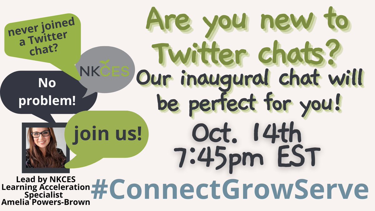 NKCESKids1st's tweet photo. Are you new to Twitter chats? No problem!
Our inaugural chat will be perfect for you!
Check out this short guide from our October chat leader @missbrown111:
https://t.co/QaRBqSH8Oi
#ConnectGrowServe #SeeYouSoon #BuildingCommunity #JoinUs @KyDeptofEd https://t.co/pj5RgmjPn1