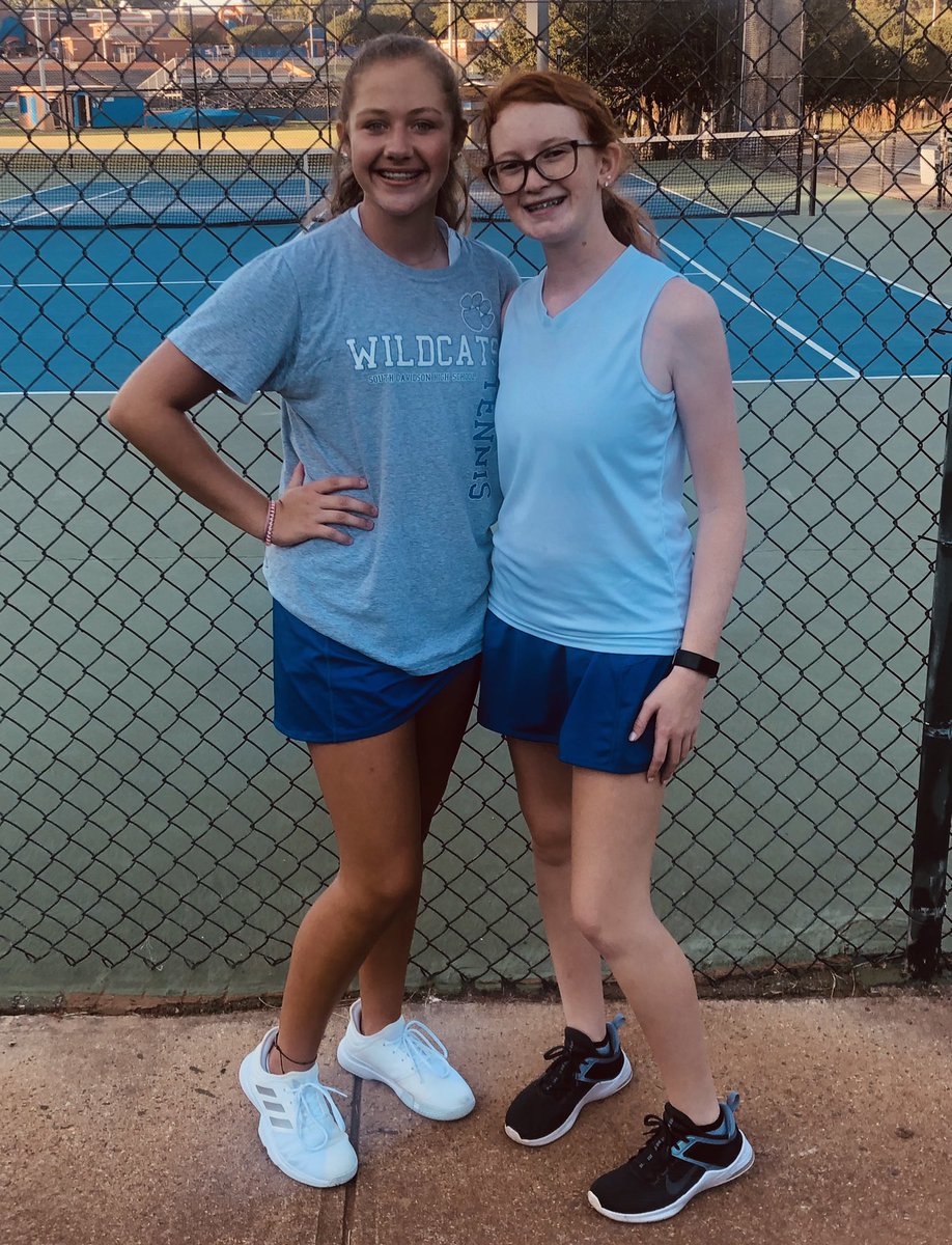 sdwildcatsports's tweet photo. CCC Women’s Tennis Tournament:  Laurel Jones is the CCC 1A Singles Champion.  Emily Moore and Chelsey Drye are the CCC 1A Doubles Champions.  Skylar Honeycutt and @annasmith118 are the CCC 1A Doubles Runner-up.  Congratulations Wildcats! @denton_the #WeAreWildcats https://t.co/0DsOyof961