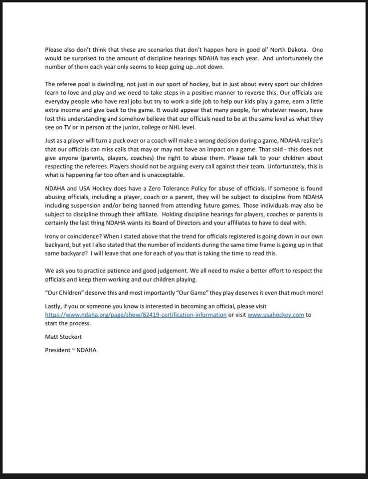 NDHSHockey's tweet photo. PLEASE READ!!!!!
October 12th 2021
#NDPreps https://t.co/bsXRA50iYB