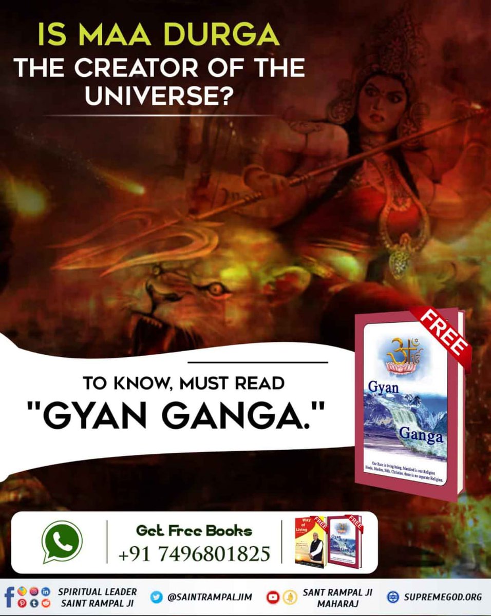 Preetmehta1313's tweet photo. #TrueKnowledge_On_Navratri
Adhyay 15 Shlok 4 and Adhyay 18, Shlok 62, this Brahm is asking Arjun to go in the refuge of Supreme God to attain supreme peace and eternal place (Satlok)
पशुबलि प्रथा अंधविश्वास https://t.co/Srd2zzTshu