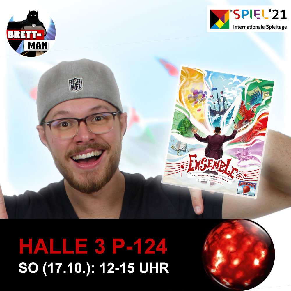 KraftSpiele's tweet photo. Wir stellen aus auf der #SPIEL2021 in Halle 3 Stand P-124.
Simon Krause ist euer Hirte, der Hüter des guten Spiels, der Liebling der YouTube-Szene ... aber wayne! Er ist #BrettMan und will mit euch #Ensemble spielen! 🦸‍♂️
Am Sonntag von 12 bis 15 Uhr. https://t.co/cscOwWXqkN