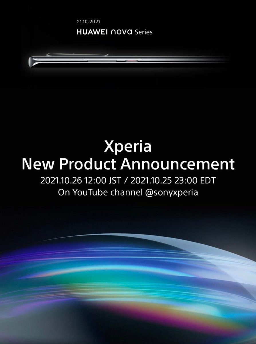 Upcoming launches this month.

October 18 - #AppleEvent MacBook

October 19 - #Google Pixel 6 series

October 20 - Samsung Galaxy Unpacked Part 2

October 21 - #Huawei Nova series

October 26 - #Samsung Developer Conference 2021

October 26 -  #Sony Xperia smartphone

#techtober