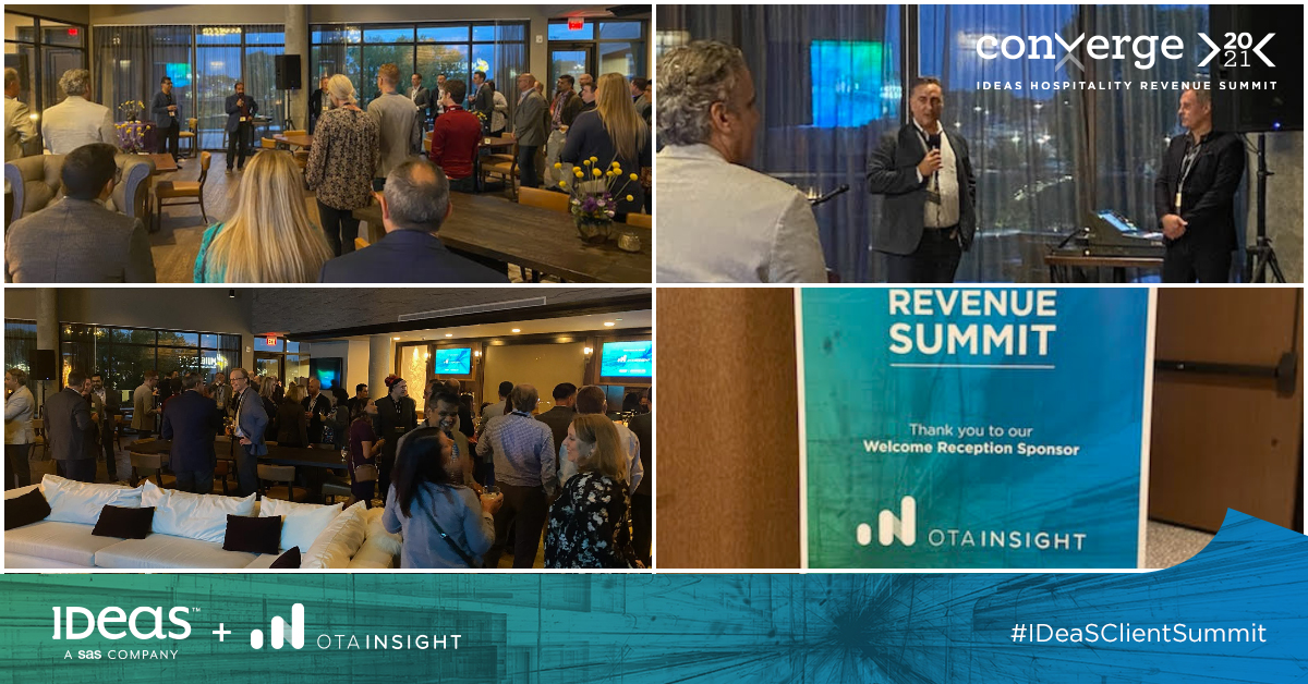 IDeaS_RevOpt's tweet photo. And we are off! Thank you to @otainsight for sponsoring the welcome reception at our #IDeaSClientSummit!
#RevenueScience #RevenueManagement #Hospitality https://t.co/cmqhVoUttV