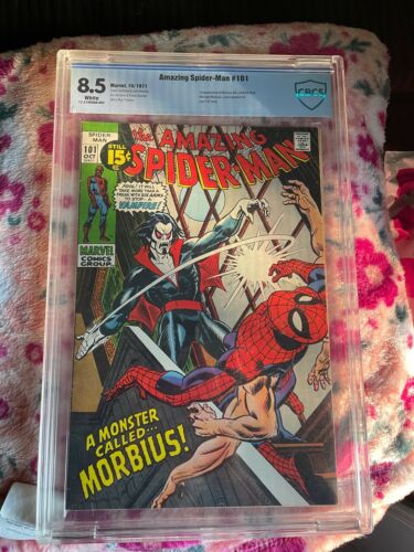 RT @ComicsModernAge: Amazing Spider-Man #101 CBCS 8.5 White Pages 1st Morbius CGC  https://t.co/EVFu6BnSH9 https://t.co/En2Ft1EtGh