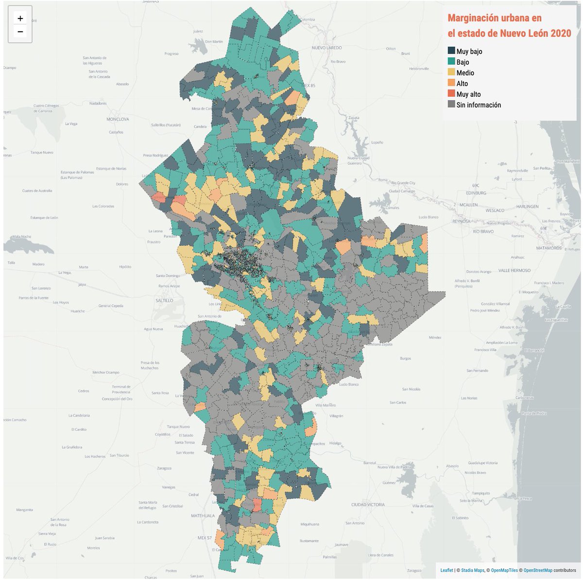 elcoruco's tweet photo. También para mi compa @hugovom, ahora los datos de marginación urbana del estado de Puebla 2010 / 2020 (y los de Nuevo León, para comparar). 

Naranja: muy amolados (Puebla)
Verde: no tan amolados (Nuevo León) https://t.co/dNu2AZmgN9