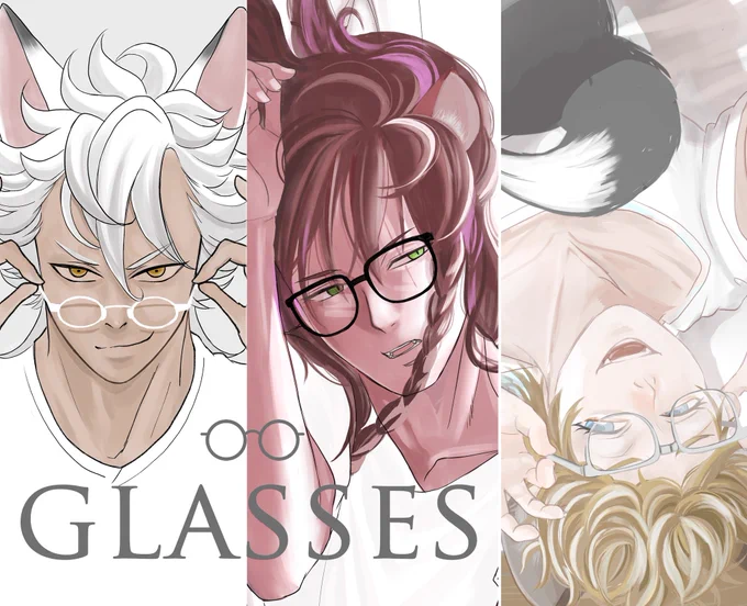 #ツイステファンアート 
👓🐺🦁🐆 