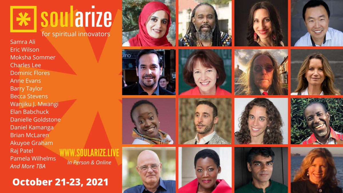 WanjikuJKiarie's tweet photo. Soularize is a global hybrid learning party for Spiritual Innovators. Join us as we explore a Humane Spirituality that restores human dignity. The event is live now online and in person October 21-23 https://t.co/HgPELPszwx
#HumaneSpirituality #Soularize2021 #SpiritualInnovators https://t.co/QGG6Vt7UFl