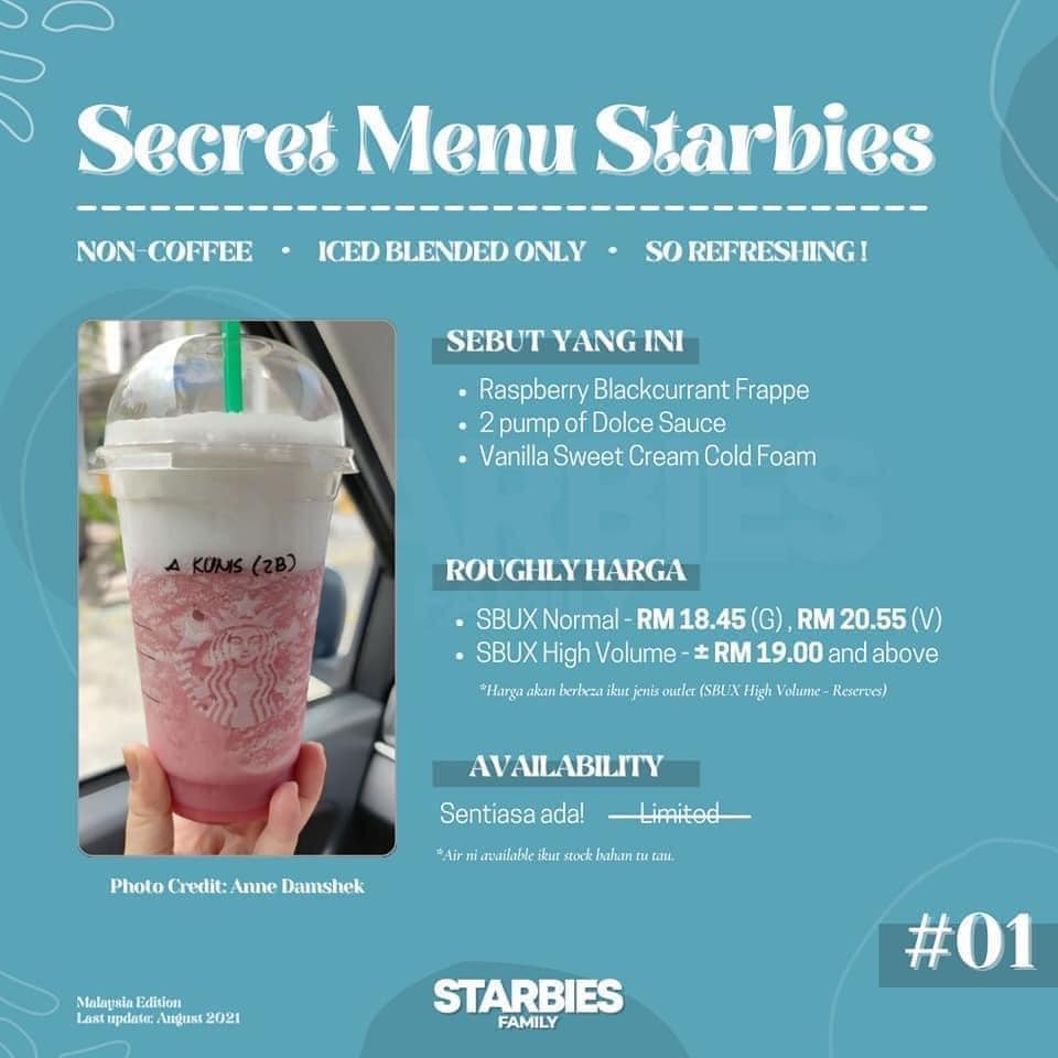 DailyMakan's tweet photo. Nah khas untuk Starbucks lover atau pun buat yang baru nak mencuba Starbucks.😋

Korang bolehlah try secret menu ni. Jangan lupa juga guna voucher ni kat Shopee. Dapat cashback berbaloi-baloi. 😍

👉 Starbucks voucher: https://t.co/Whuhv9D1lS https://t.co/4KJdha3hVV