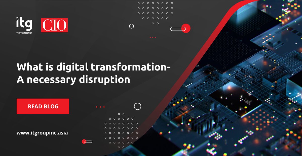 Digital transformation is centered on knowing what you have and what you want, and finding the right tools to augment your direction towards achieving them.

Read more about Digital Transformation here: cio.com/article/321142…

ITG believes in a partnership that lasts. We help yo