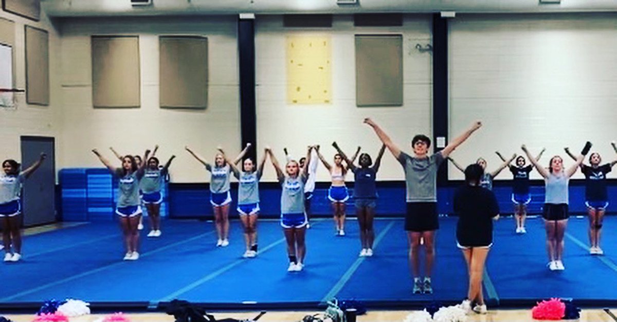 FCSFalcon_Cheer's tweet photo. “You have to walk into a room and be fearless.  Never let people think for a second you couldn’t take them down” _
-Stevie Nix #itstheclimb #tminus18 #flocheer https://t.co/zJAjxpYiIT