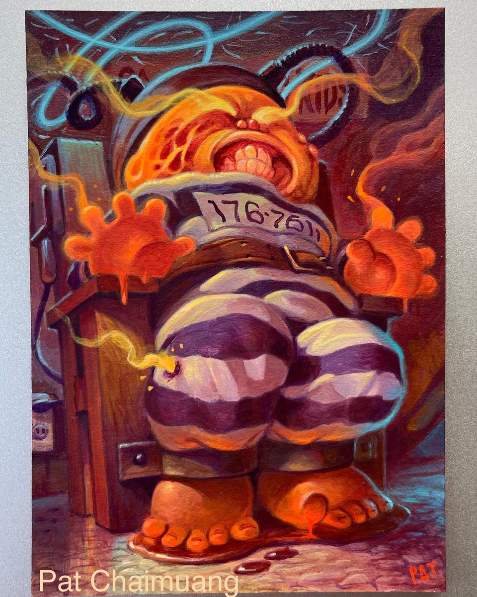 PatChaimuang's tweet photo. #Garbagepailkids #WackyPackages #Arts #Handpainted https://t.co/lDgRj7nWIG