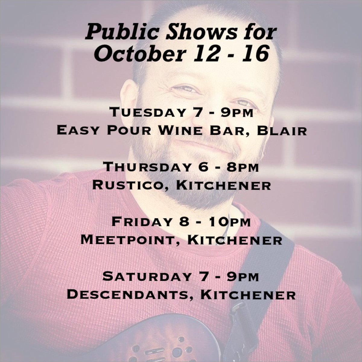melissa__lerma's tweet photo. Come and check out one of @Juneyt’s shows this week! @TheEasyPour @Descendantsbeer #RusticoKitchenAndBar #Meetpoint #Kitchener #KWawesome #KWfamous #KWlivemusic https://t.co/09xvqlhd1d