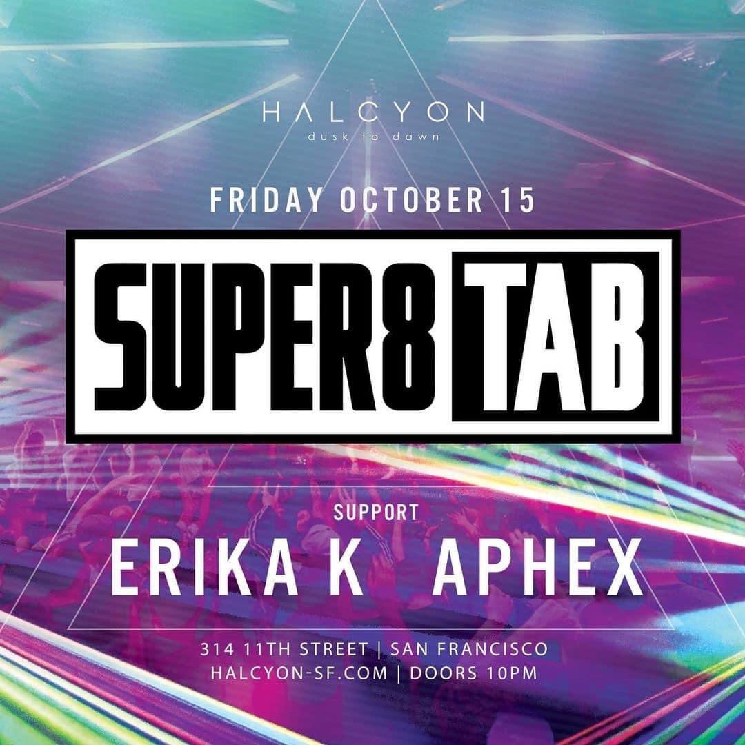 Trance Legends <a href="/Super8Tab/">Super8 & Tab</a> are back in town this Friday! 😇💙😇

Support <a href="/ErikaKmusic/">Erika K</a> <a href="/aphex/">Afik Cohen</a>