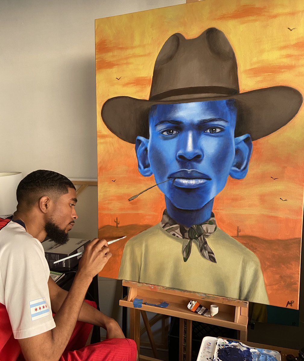 Happy #PortfolioDay . I am Chicago based painter and musician.🖖🏾