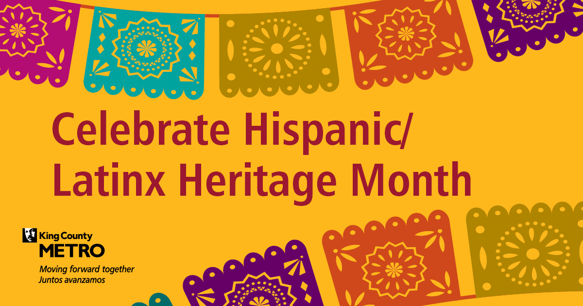 From museums to community centers, place names and film festivals, King County and Washington state are full of Hispanic and Latinx history.

Visit the Metro Matters blog to discover something new!
#HispanicHeritageMonth  #LatinxHeritageMonth

kingcountymetro.blog/2021/10/12/exp…