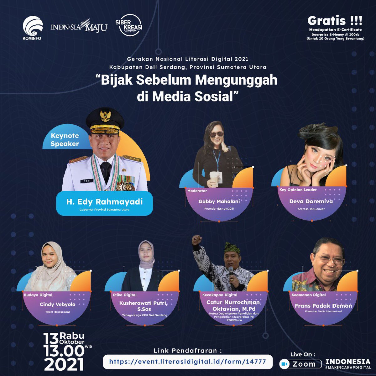 THINK before posting: ini tips bijak bermedsos. Ayo ikuti #literasidigital oleh <a href="/kemkominfo/">IsNotSepuh</a> dan <a href="/SiBerkreasi/">Siberkreasi</a> Rabu (13/10) di Deli Serdang, Sumut. #literasidigitalsumatera2 #avantgardeproductions