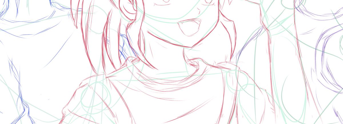 oomayka's tweet photo. Después de tanto borrar y estar acomodando finalmente voy a comenzar a delinear y darle color al último FanArt de la #MorohaWeek 😭💕 https://t.co/jJ0G50zz6U