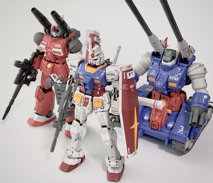 1/144 RG RX-78-2 ガンダム 完成
V作戦の御三家揃いました 